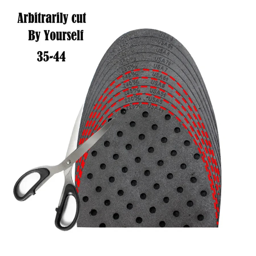 3-9Cm Height Increase Insole Cushion Height Lift Adjustable Cut Shoe Heel Insert Taller Women Men Unisex Quality Foot Pads