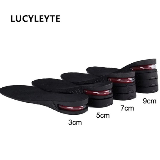 3-9Cm Height Increase Insole Cushion Height Lift Adjustable Cut Shoe Heel Insert Taller Women Men Unisex Quality Foot Pads