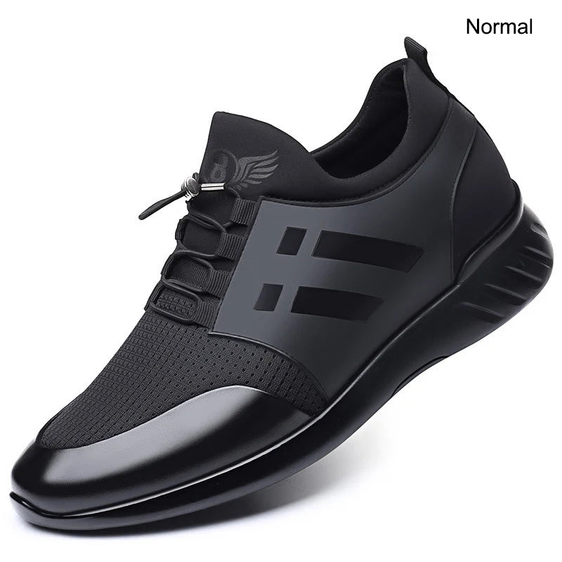 MOREHEIGHT Men Office Dress Shoes Genuine Leather New Design Men Casual Leather Shoes Elevator Shoes for Men Height Increasing